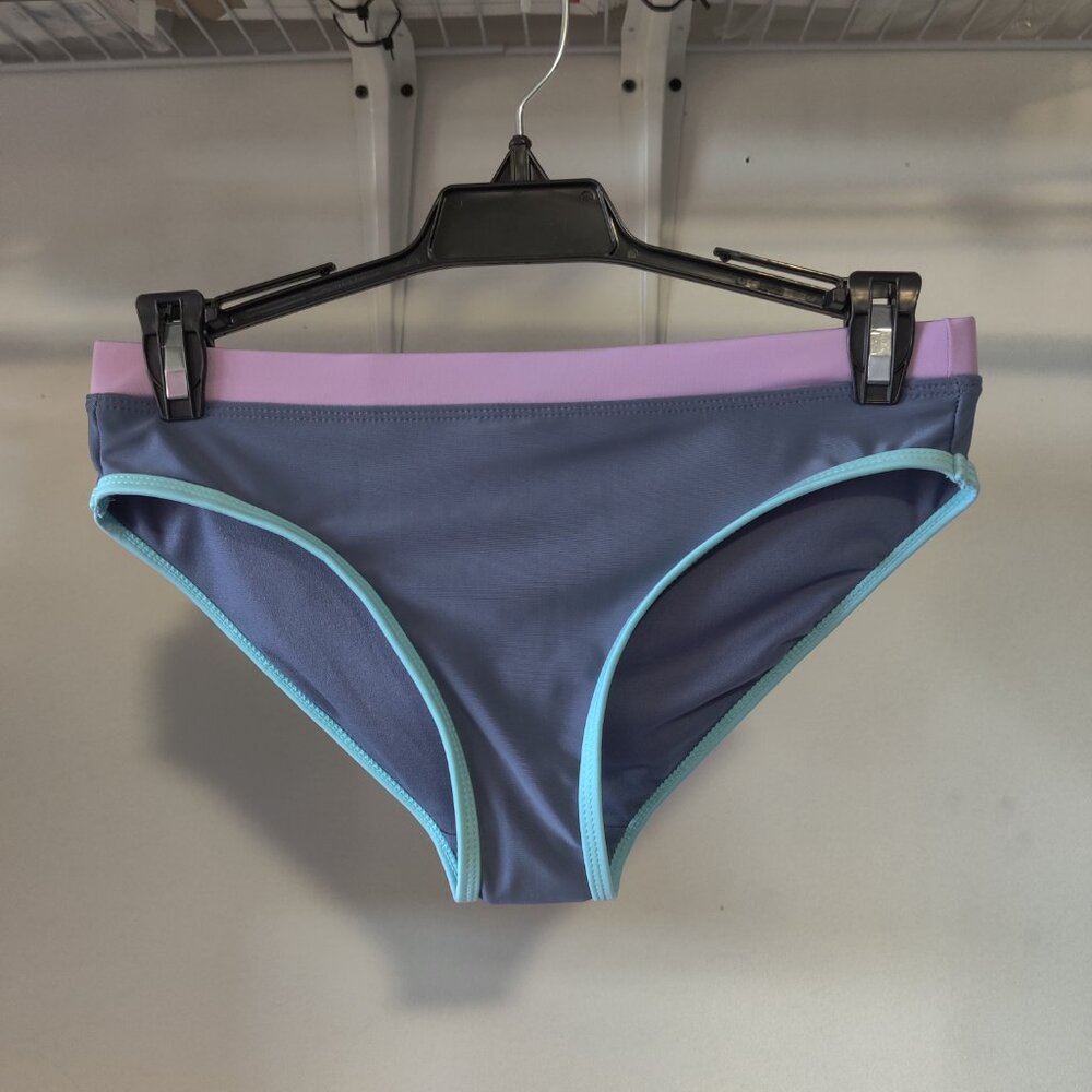 NWoT Ideology Juniors' Tri-Color Hipster Bikini Bottoms Size L $40 10HL169